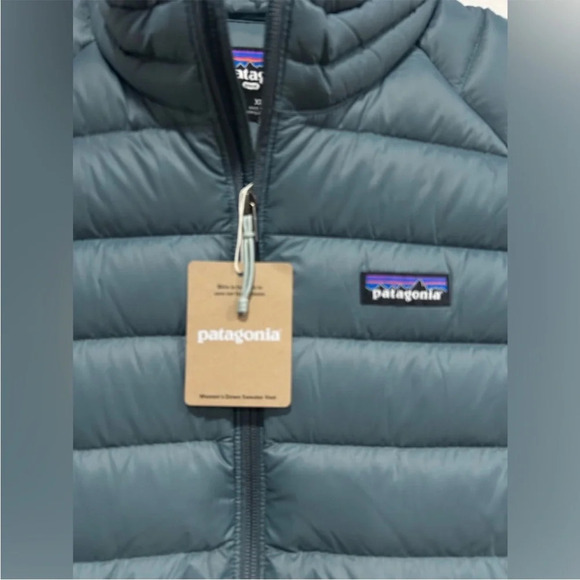 Patagonia Women's S Small Down Sweater Vest Puffer Puff Nouveau Green Grey NWT - Picture 4 of 6